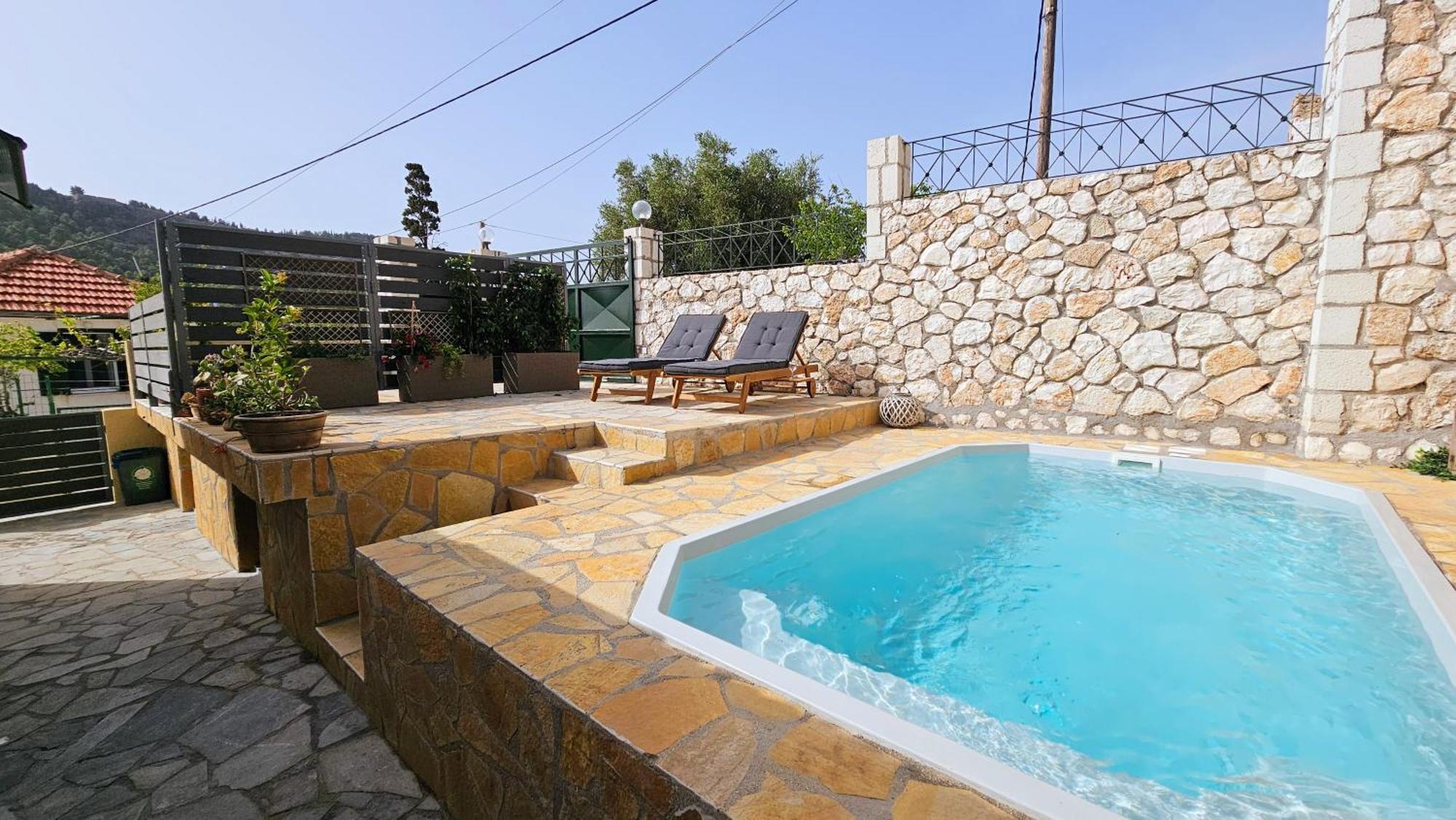 Villa Apoplous With Pool 아소스 외부 사진